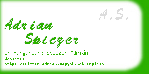 adrian spiczer business card